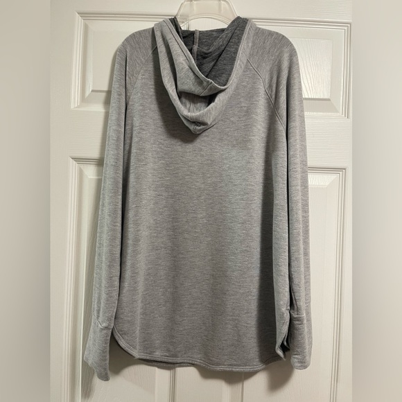 RBX Women's French Terry Pullover Hoodie Light Grey Size M - Picture 4 of 9